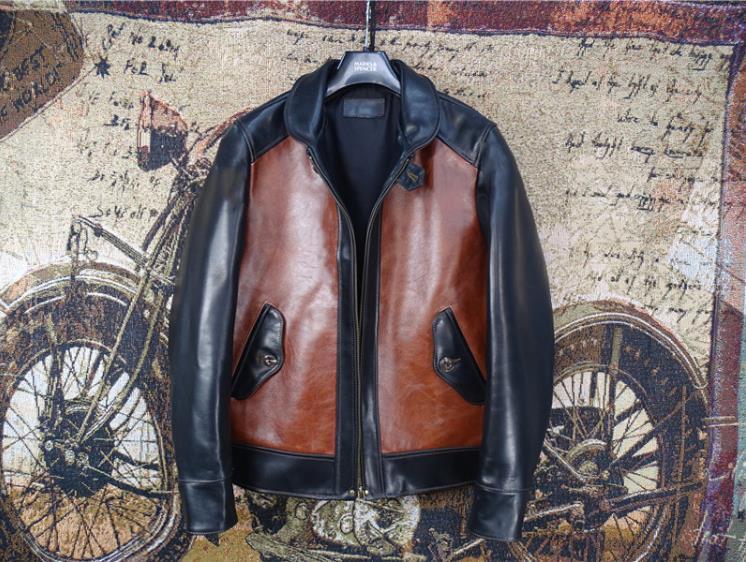 高級感溢れる☆ レザージャケット 機関車ライダースジャケット