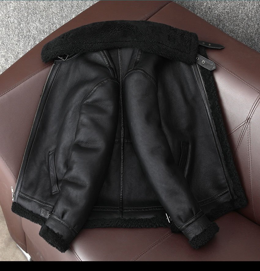 新品フライトジャケット ムートン コート 本革 防寒服 新品フライトジャケット ムートン コート 本革 防寒服