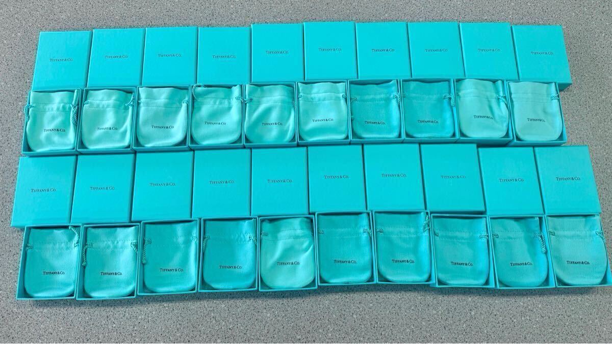 TIFFANY ティファニー 空箱 巾着 ボックス box 20セット TIFFANY ティファニー 空箱 巾着 ボックス box 20セット