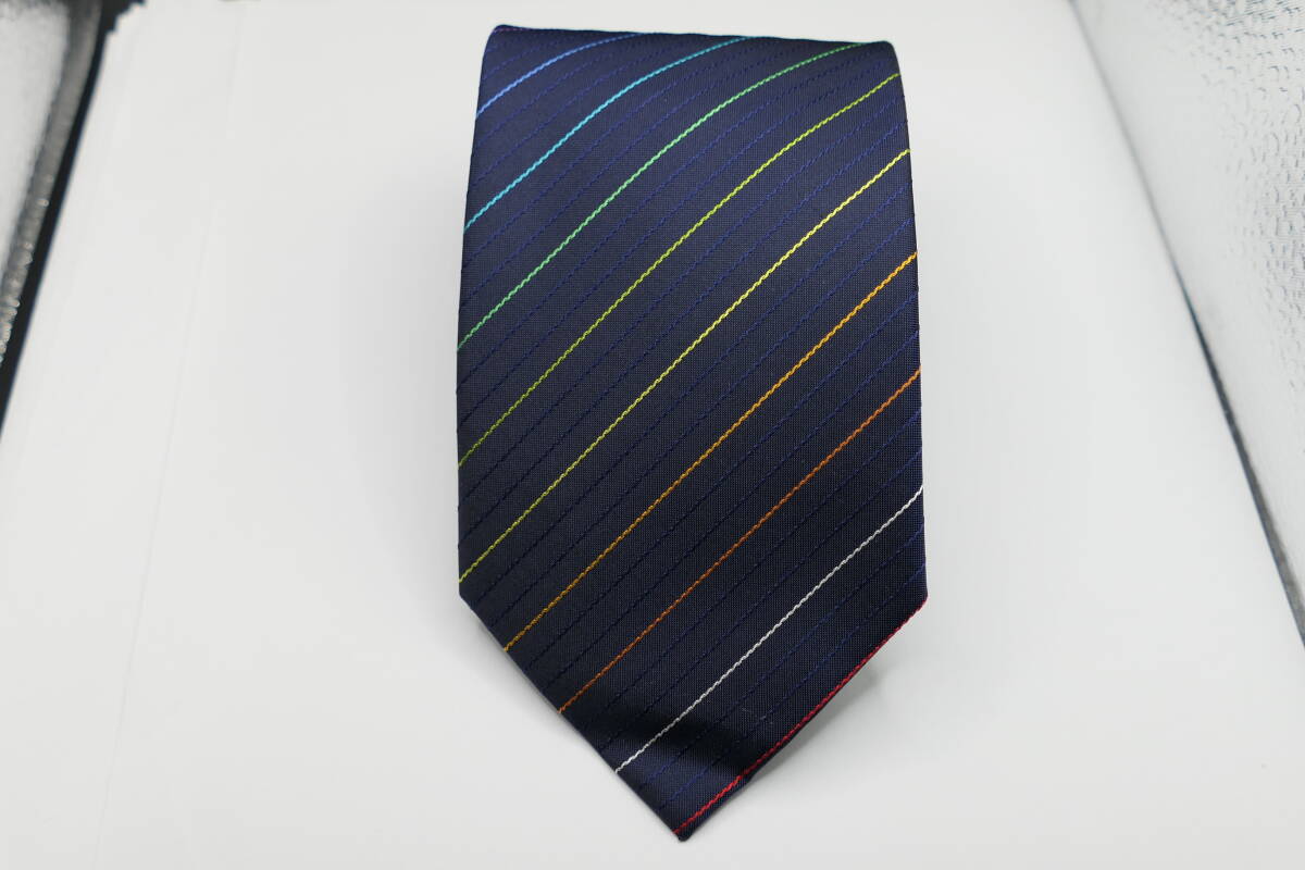 美品　ポールスミス　マルチストライプ　ネクタイ　メンズ　Paul Smith 