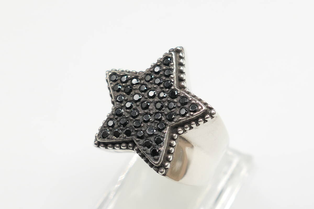  новый товар 21 номер 291295 Homme sterling циркон черный кольцо 
