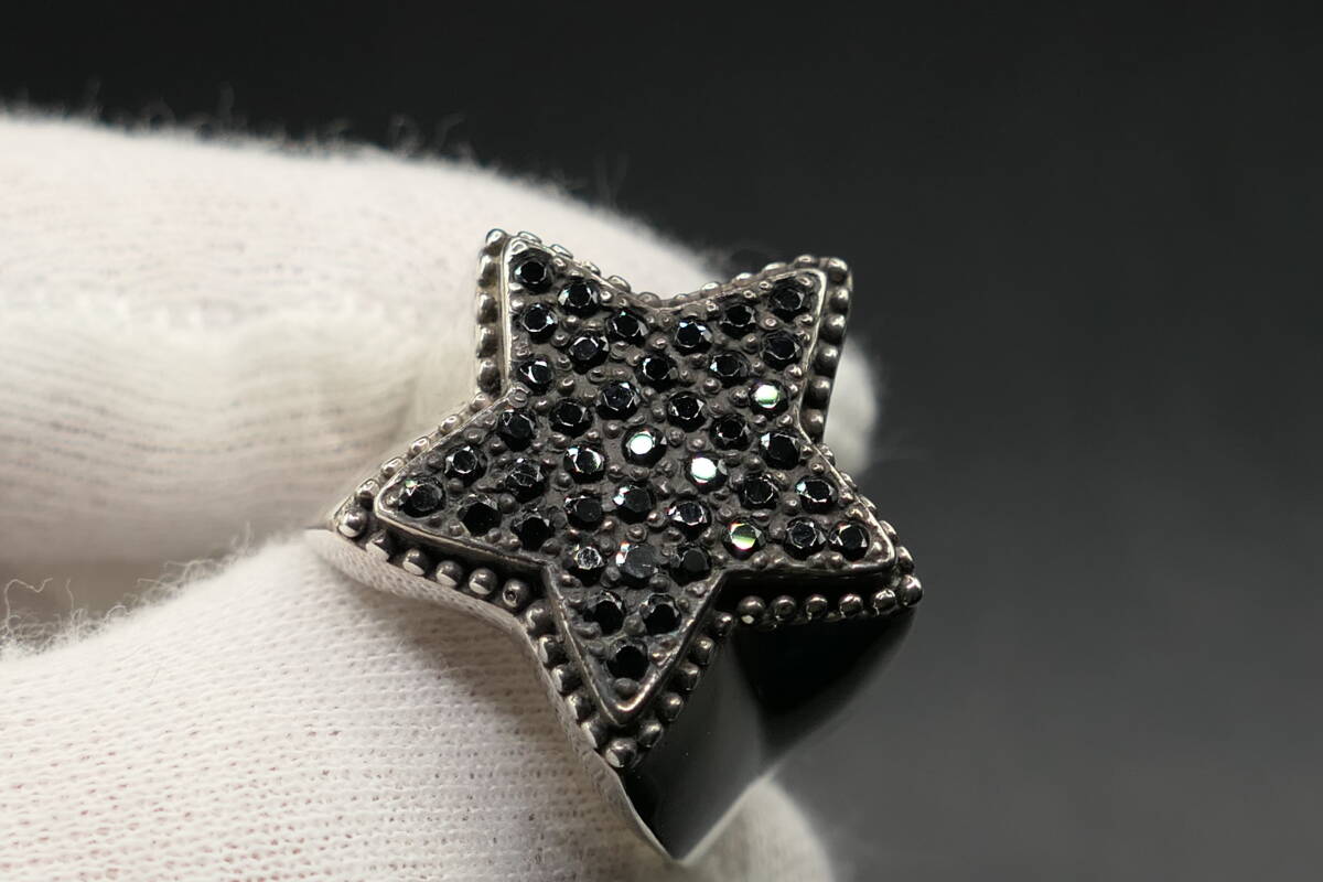  новый товар 21 номер 291295 Homme sterling циркон черный кольцо 