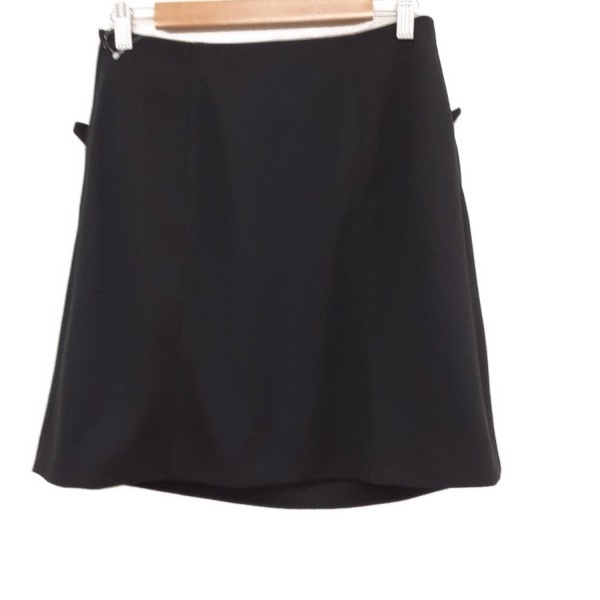 フォクシーニューヨーク FOXEY NEW YORK スカート サイズ42 L 26414 - 黒 レディース ひざ丈 美品 ボトムス