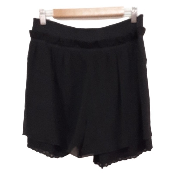 フォクシー FOXEY ショートパンツ サイズ42 L 27482 - 黒 レディース レース ボトムス