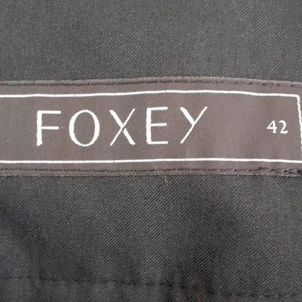 フォクシー FOXEY ショートパンツ サイズ42 L 27482 - 黒 レディース レース ボトムス