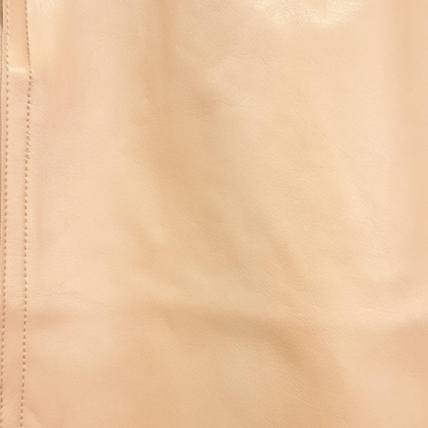 フォクシーニューヨーク FOXEY NEW YORK スカート サイズ38 M 15047 - ベージュ レディース ひざ丈/フェイクレザー/ウエストゴム 美品