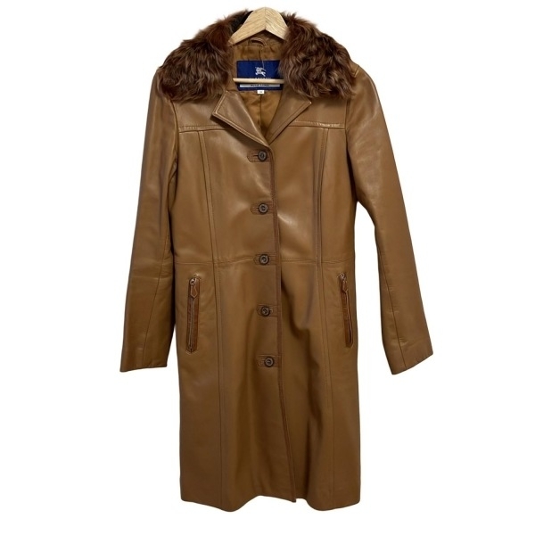 バーバリーブルーレーベル　トレンチコート38 BURBERRY BLUE LABEL トレンチコート本革 38