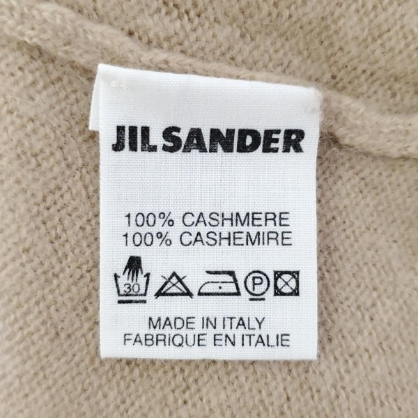  Jil Sander JILSANDER свитер с длинным рукавом / вязаный размер 38 S - бежевый женский кашемир / короткий прекрасный товар tops 