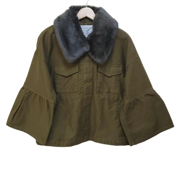 イエナ IENA ブルゾン サイズ36 S - カーキ レディース 長袖/フェイクファー/VETEMENTS DE TRAVAIL/秋/冬 美品 ジャケット