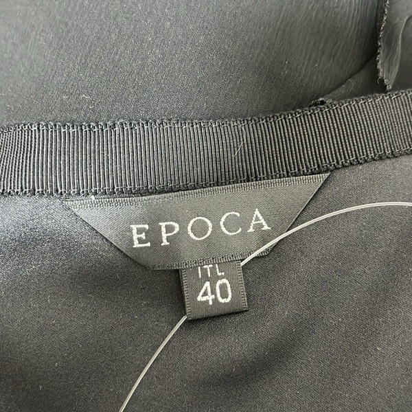 エポカ EPOCA スカート サイズ40 M - 黒 レディース ひざ丈/フリル ボトムス