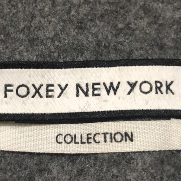 フォクシーニューヨーク FOXEY NEW YORK サイズ38 M 37699 - ダークグレー レディース 長袖/COLLECTION/春/秋 コート_画像3