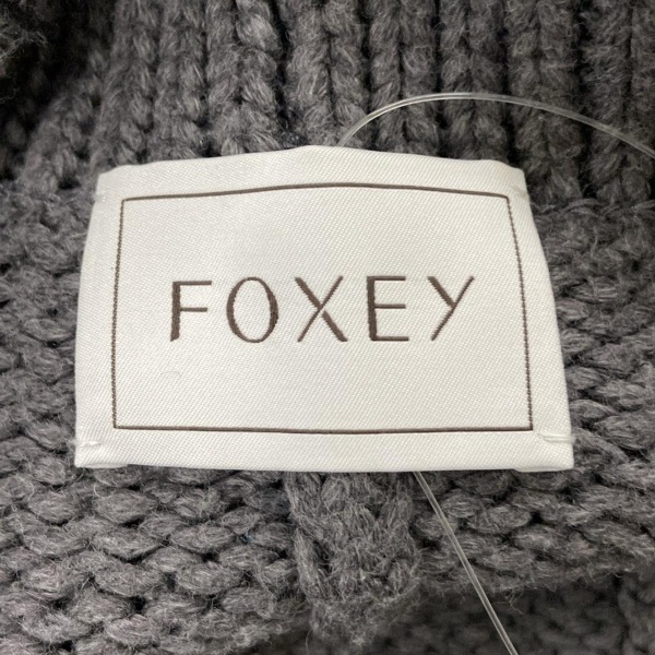 フォクシー FOXEY カーディガン 35226 - ダークグレー レディース 長袖/ロング丈 トップス_画像3