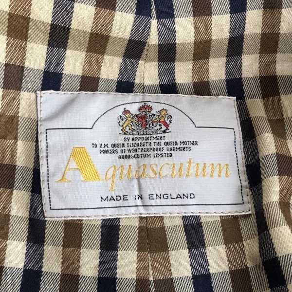 アクアスキュータム Aquascutum トレンチコート - ベージュ レディース 長(zhǎng)袖/秋/春 コート