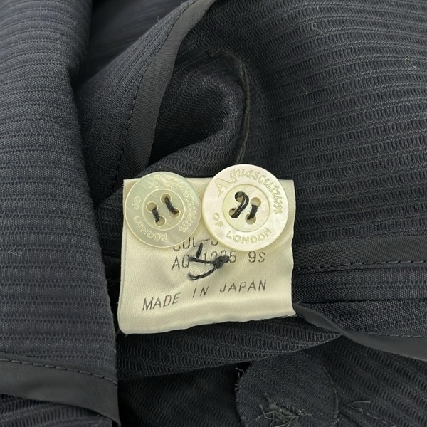 アクアスキュータム Aquascutum スカートスーツ - ネイビー レディース 肩パッド レディーススーツ