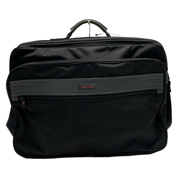 サムソナイト Samsonite ビジネスバッグ - レザー 黒×ダークグレー 2way/本體ロックなし 美品 バッグ