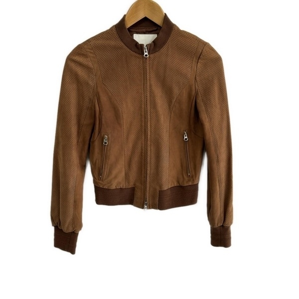 アンシャントマン ENCHANTEMENT...? ブルゾン サイズ38 M - ブラウン レディース 長袖/ラムスキン/春/秋 ジャケット_画像1