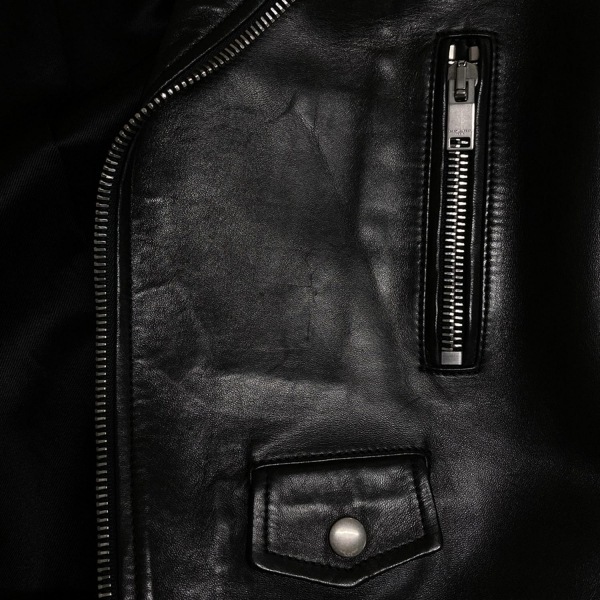  солнечный rolan Париж SAINT LAURENT PARIS байкерская куртка размер F36 358686 - чёрный женский длинный рукав / кожа / весна / осень жакет 