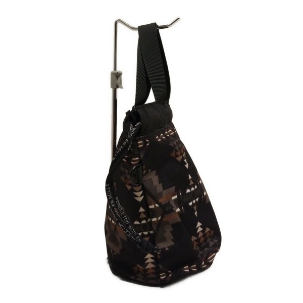 ペンドルトン PENDLETON トートバッグ - 黒×ベージュ×マルチ 巾著型 バッグ