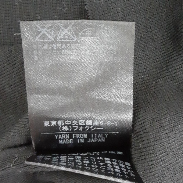 フォクシー FOXEY 長袖セーター/ニット サイズ42 L 27665 - 黒 レディース クルーネック/肩パッド 美品 トップス_画像5