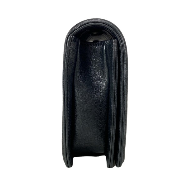 シャネル CHANEL クラッチバッグ ボーイシャネル 黒 フラップバッグ/ヴィンテージシルバー金具/スタッズ 21番臺 バッグ