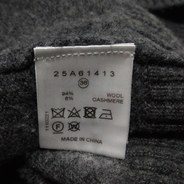 ルシェルブルー LE CIEL BLEU 長袖セーター/ニット サイズ36 S - グレー レディース ハイネック 美品 トップス_画像5