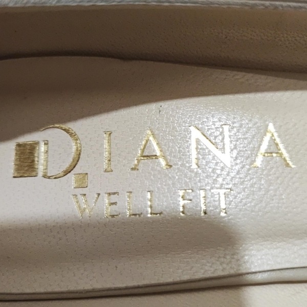 ダイアナ DIANA パンプス 24 1/2 - レザー ベージュ レディース 靴