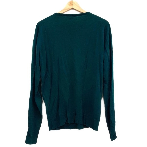 ジョンスメドレー JOHN SMEDLEY 長袖セーター/ニット グリーン メンズ 美品 トップス
