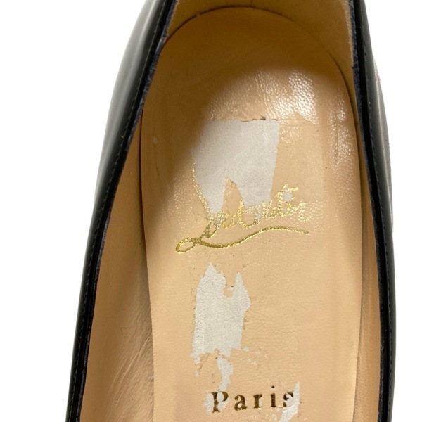 クリスチャンルブタン CHRISTIAN LOUBOUTIN パンプス 36 - レザー 黒 レディース 靴