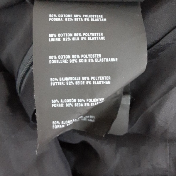 プラダ PRADA サイズ44 L - ネイビー レディース クルーネック/ノースリーブ/ひざ丈 美品 ワンピース