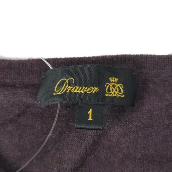 ドゥロワー Drawer 長(zhǎng)袖セーター/ニット サイズ1 S - パープル レディース クルーネック トップス