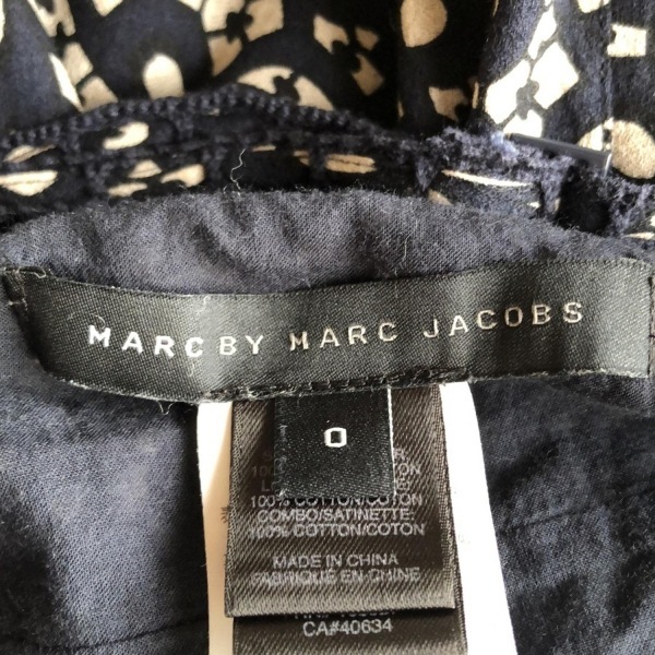 マークバイマークジェイコブス MARC BY MARC JACOBS サイズ0 XS - 黒×ベージュ レディース キャミワンピ/ひざ丈 ワンピース
