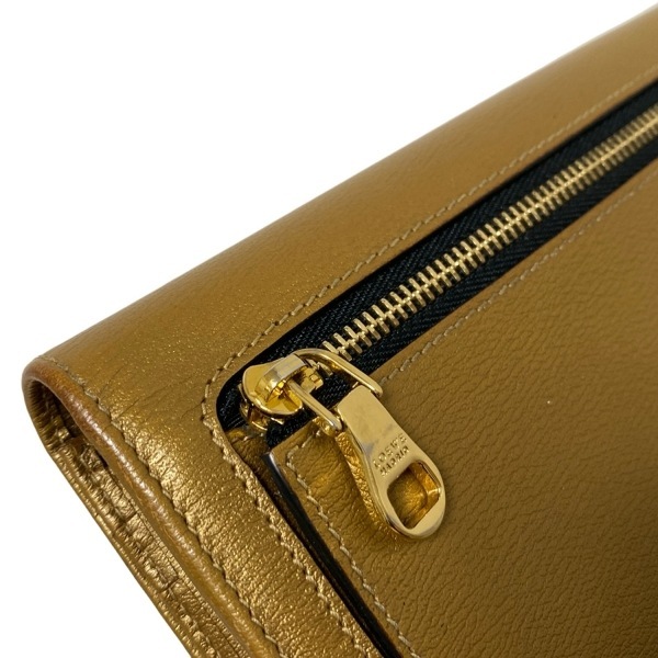 ロエベ LOEWE 長(zhǎng)財(cái)布 - レザー ブラウン 財(cái)布