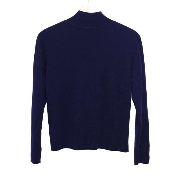 アクアスキュータム Aquascutum 長(zhǎng)袖セーター/ニット - ダークネイビー レディース ハイネック トップス