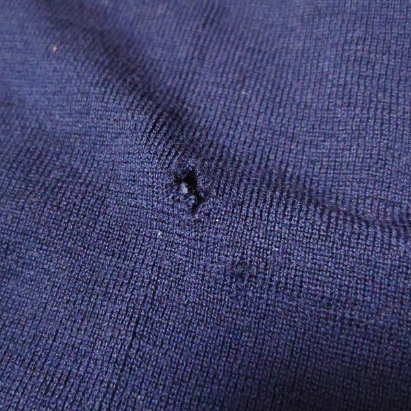 アクアスキュータム Aquascutum 長(zhǎng)袖セーター/ニット - ダークネイビー レディース ハイネック トップス