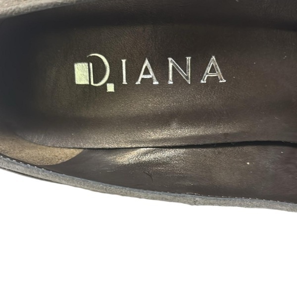 ダイアナ DIANA パンプス 24 - レザー ダークグレー×ブロンズ レディース 美品 靴