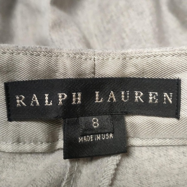 ラルフローレン RalphLauren パンツ サイズ8 M - ライトグレー レディース フルレングス ボトムス