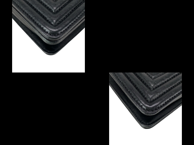 シャネル CHANEL クラッチバッグ ボーイシャネル 黒 フラップバッグ/ヴィンテージシルバー金具/スタッズ 21番臺 バッグ