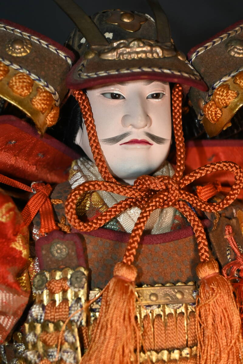 戦前 源義経 武者人形 五月人形 箱付 全高約45.5cm 武将 大将 戦前 源義経 武者人形 五月人形 箱付 全高約45.5cm 武将 大将