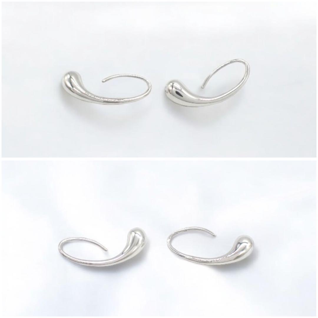 保存袋つき Tiffany & co ティファニー ティアドロップ フープ 保存袋つき Tiffany & co ティファニー ティアドロップ フープ
