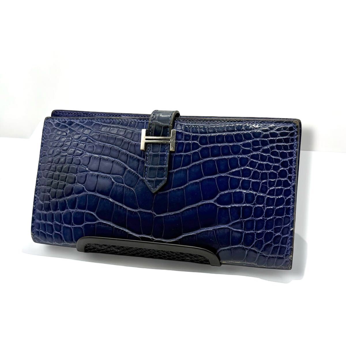 エルメス HERMES 長財布 ベアン クロコダイル アリゲーター エルメス HERMES 長財布 ベアン クロコダイル アリゲーター