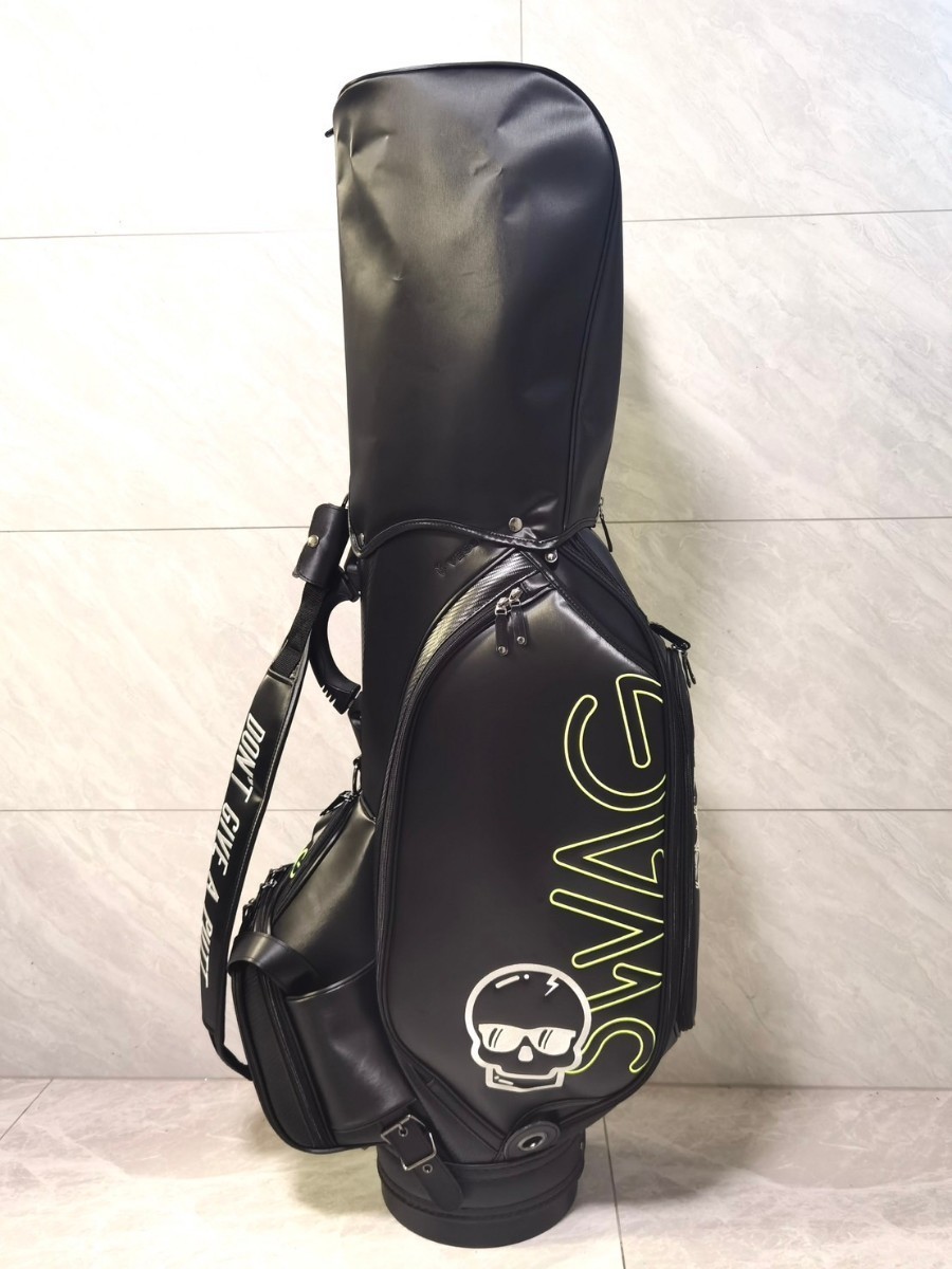 再入荷★値下げ★キャディバッグ　ゴルフバッグ　SWAG BLACKカラーブラック
