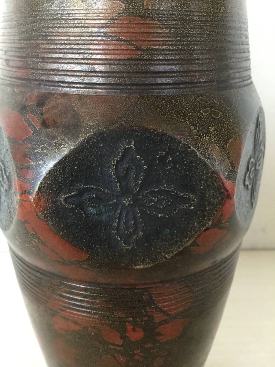 ☆《真鍮製》高岡銅器 勝峰作 花瓶 華道具 茶道具 美術品 ☆《真鍮製》高岡銅器 勝峰作 花瓶 華道具 茶道具 美術品