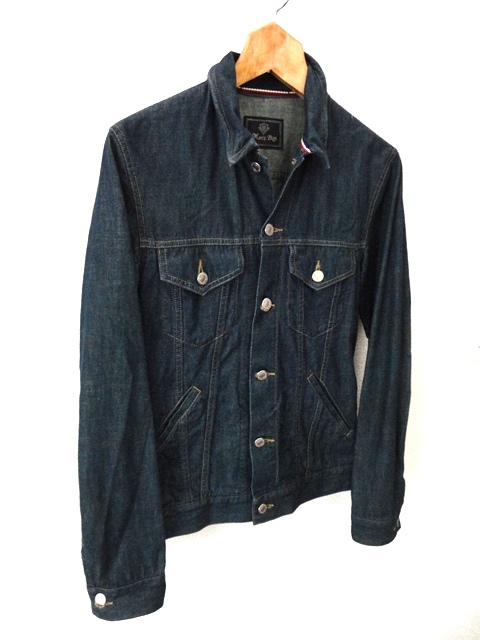 狀態(tài)良好■MEN'S BIGI:メンズビギ■557XX 3rd タイプ ストレッチ デニム トラッカージャケット/ジージャン■濃紺インディゴ■size02(M)