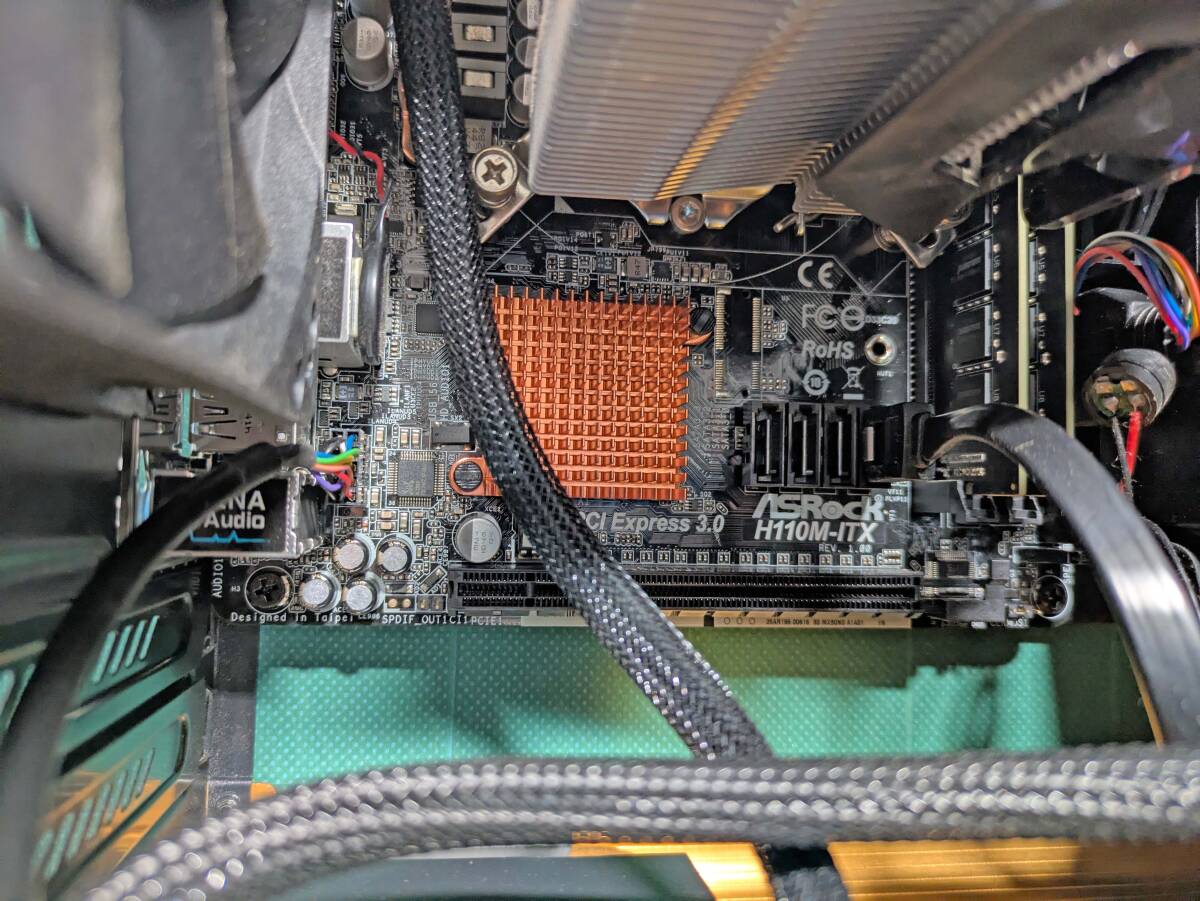 ASRock H110M-ITX IOパネル付屬 LGA1151 Mini-ITXマザーボード Pentium G4500 メモリ16G