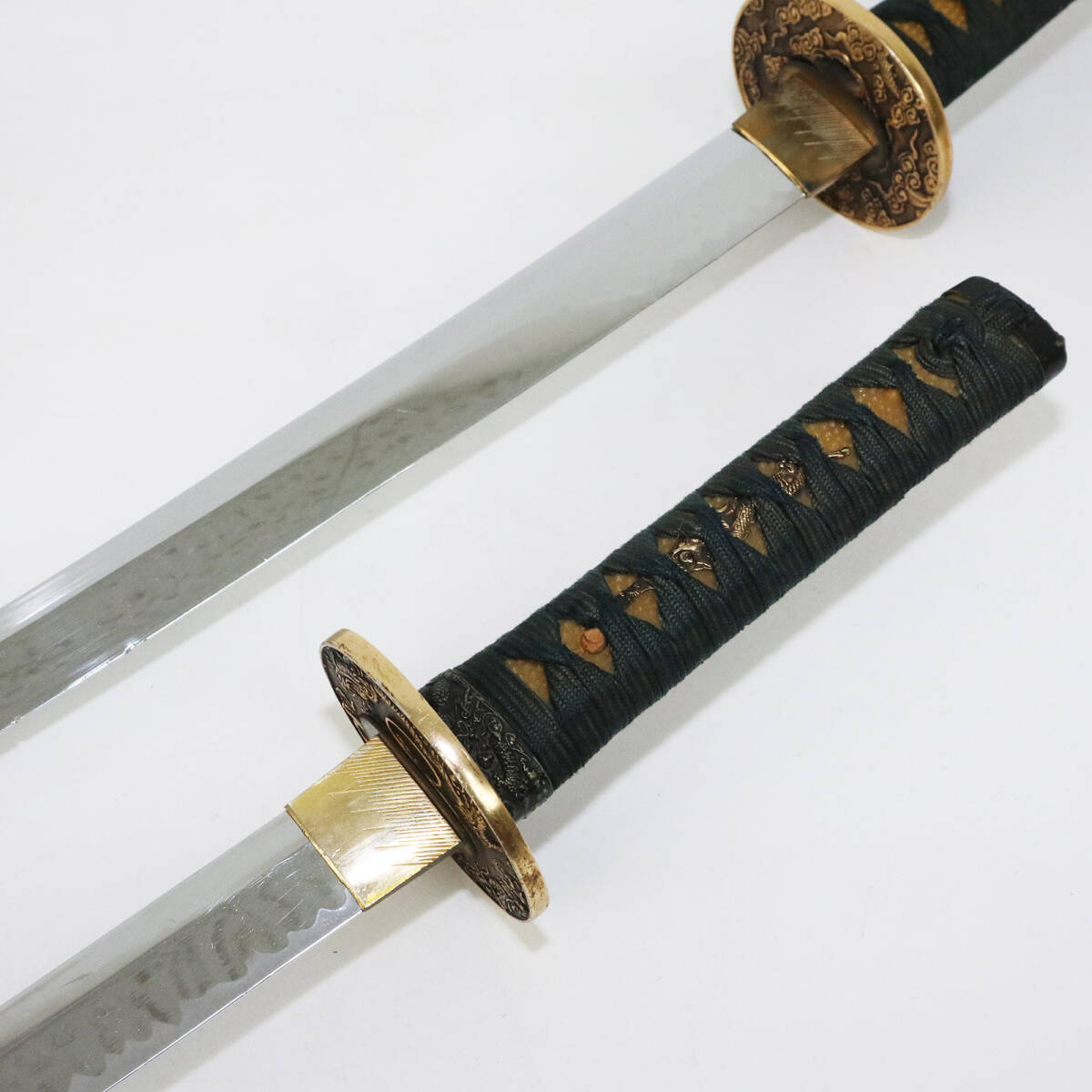 模造刀 太刀 短刀 脇差 日本刀 2本セット A6417(模造刀)|売買 模造刀 太刀 短刀 脇差 日本刀 2本セット A6417(模造刀)|売買