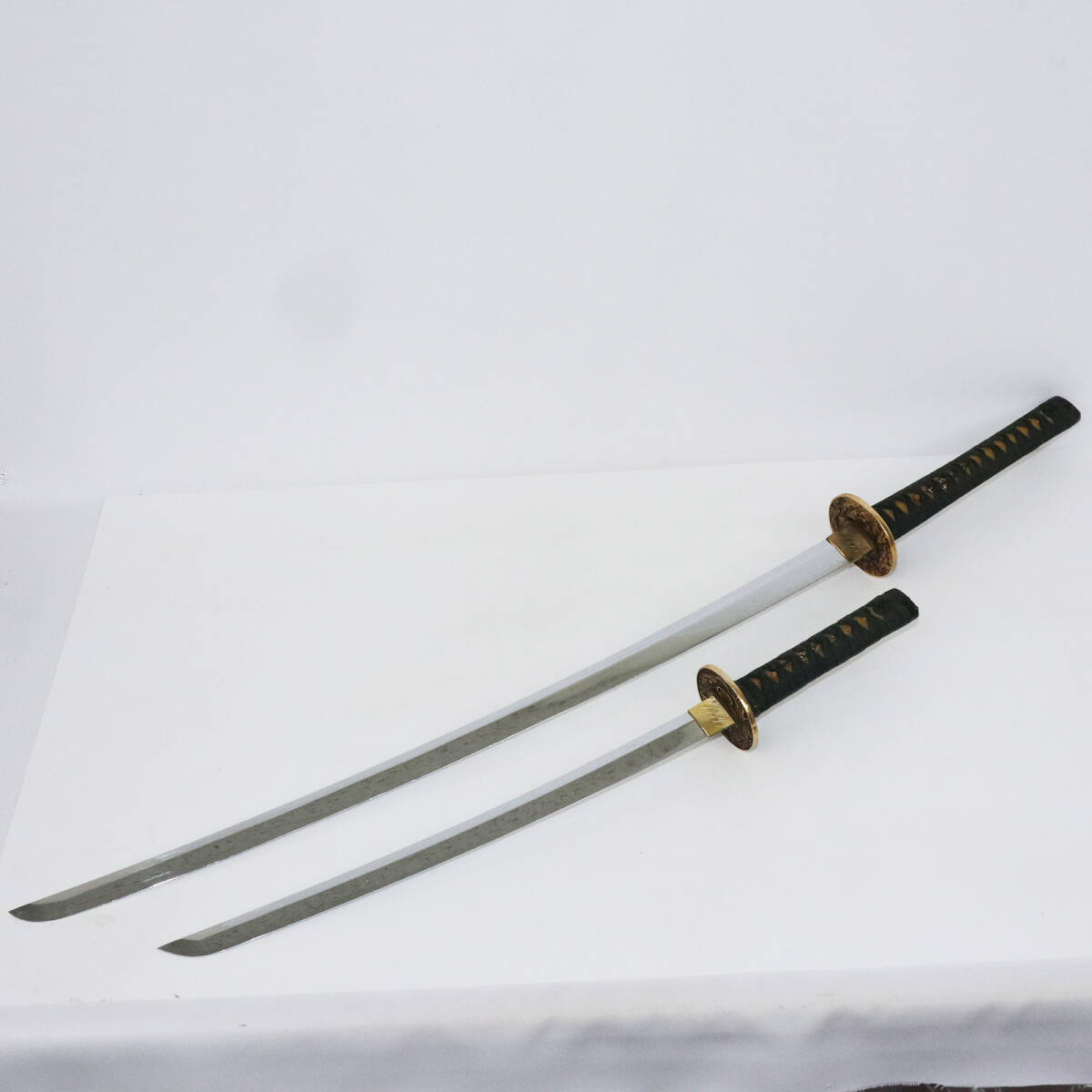 模造刀 太刀 短刀 脇差 日本刀 2本セット A6417(模造刀)|売買 模造刀 太刀 短刀 脇差 日本刀 2本セット A6417(模造刀)|売買