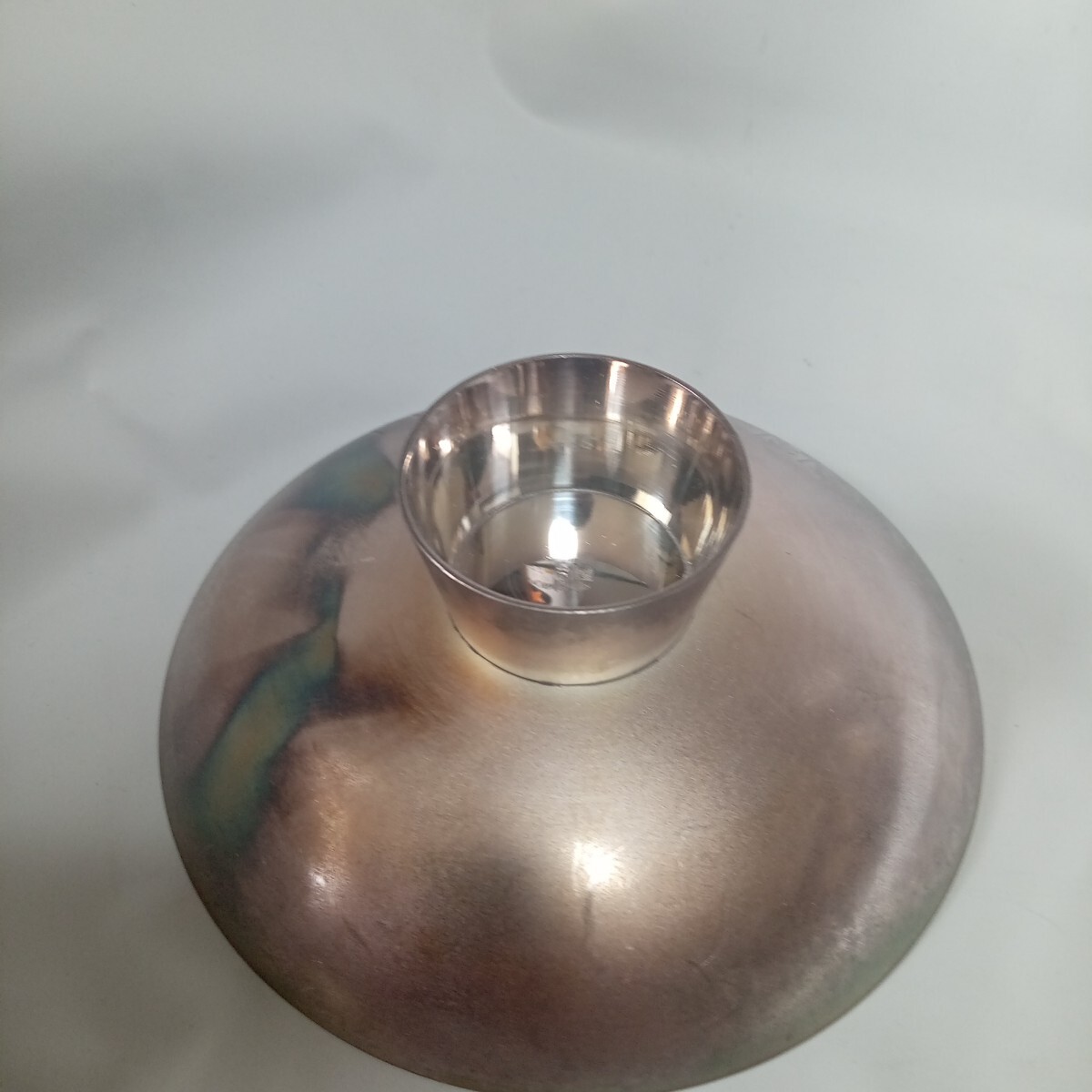 002 純銀 天賞堂 銀盃 127g sv1000 1円スタート 刻印あり(銀製 002 純銀 天賞堂 銀盃 127g sv1000 1円スタート 刻印あり(銀製