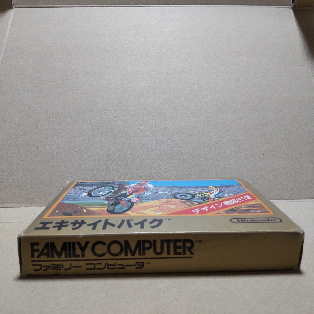 エキサイトバイク ファミコン版 箱説明書のみ ソフト無し エキサイトバイク ファミコン版 箱説明書のみ ソフト無し