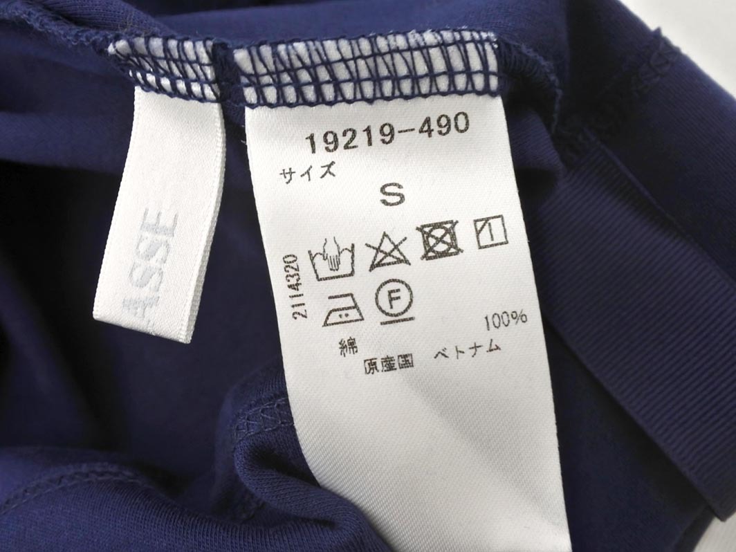 ネコポスOK DoCLASSE ドゥクラッセ モックネック カットソー sizeS/紺 ◇■ ☆ fda1 レディース