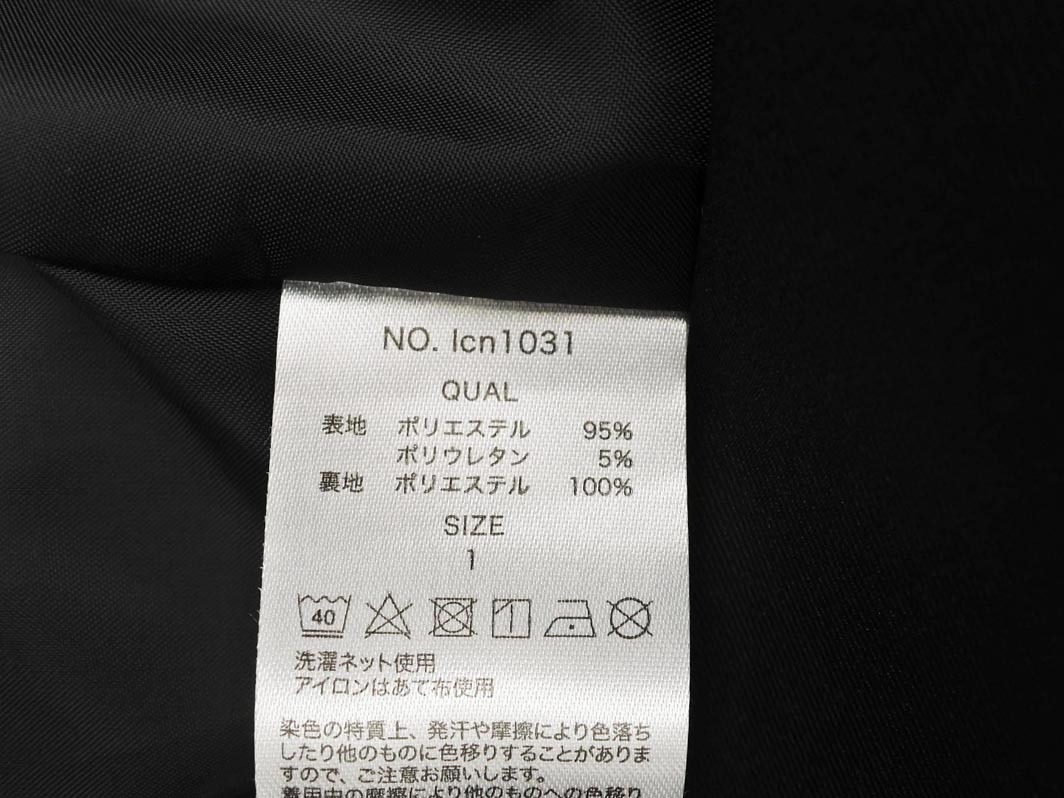 n’Or ノアール ダブル テーラード ジャケット size1/黒 ◇■ ☆ fda1 レディース